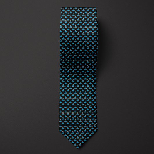 Zwart en Blauw Chemistry Beaker Stropdas