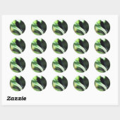 Zwart en Blauw Damselfly Sticker (Vel)