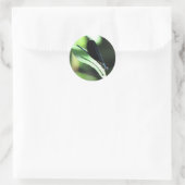 Zwart en Blauw Damselfly Sticker (Tas)