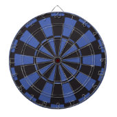 Zwart en Blauw Dart Board Dartbord (Voorkant)
