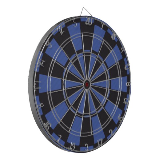 Zwart en Blauw Dart Board Dartbord (Voorkant Links)