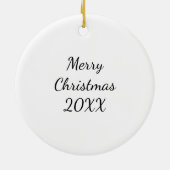 Zwart en blauw, flexibele kunst op maat keramisch ornament (Achterkant)