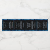 Zwart en Blauw Folie Parfum Roller Flessenlabel Waterfles Etiket (Enkel label)