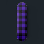 Zwart en blauw gecontroleerd skateboard<br><div class="desc">Zwart en blauw geplakt</div>