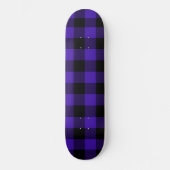 Zwart en blauw gecontroleerd skateboard (Voorkant)