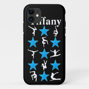 ZWART EN BLAUW GEPERSONALISEERDE GYMNASTIEK IPHONE Case-Mate iPhone CASE