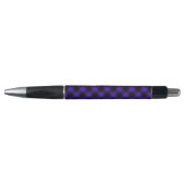 Zwart en blauw geruite geruite pen (Voorkant)