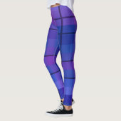 Zwart en blauw geruite Leggings (Links)
