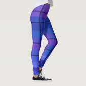 Zwart en blauw geruite Leggings (Rechts)