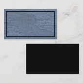 Zwart en blauw getextureerd Visitekaartje (Voorkant / Achterkant)