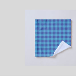 Zwart en Blauw Gingham wasdoek Washandje
