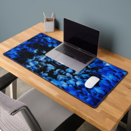 Zwart en Blauw Glas Abstract met Vortex Bureaumat
