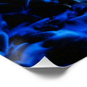Zwart En Blauw Glas Abstract Perfect Poster (Hoek)
