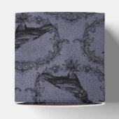 Zwart en Blauw  Grunge Raven Bedankdoosjes (Bovenkant)
