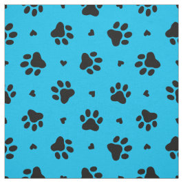 Zwart en blauw handschilderingspatroon stof