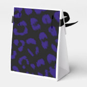 Zwart en blauw luipaard bedankdoosjes (Achterkant)