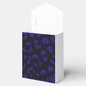 Zwart en blauw luipaard bedankdoosjes (Geopend)