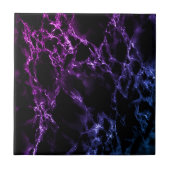 Zwart en Blauw Paarse Marmeren Steen Keramische Te Tegeltje (Voorkant)