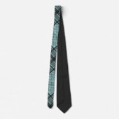 Zwart en BLAUW Palestijnse keffiyeh Stropdas (Achterkant)