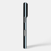 Zwart en Blauw Strepenpatroon Persoonlijk Case-Mate iPhone Case (Achterkant / Rechts)