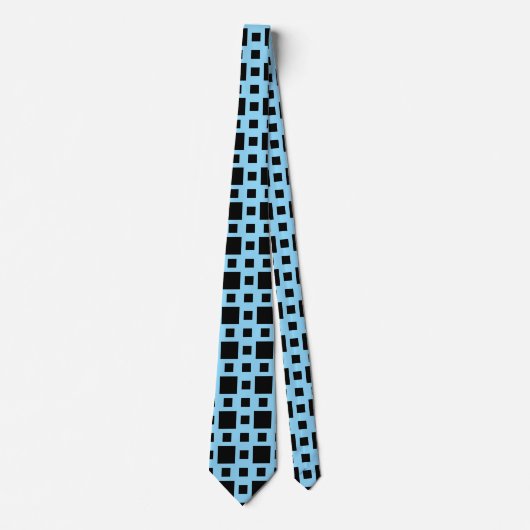Zwart en blauw stropdas (Voorkant)