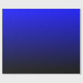 Zwart en blauw verloop cadeaupapier (Vlak)