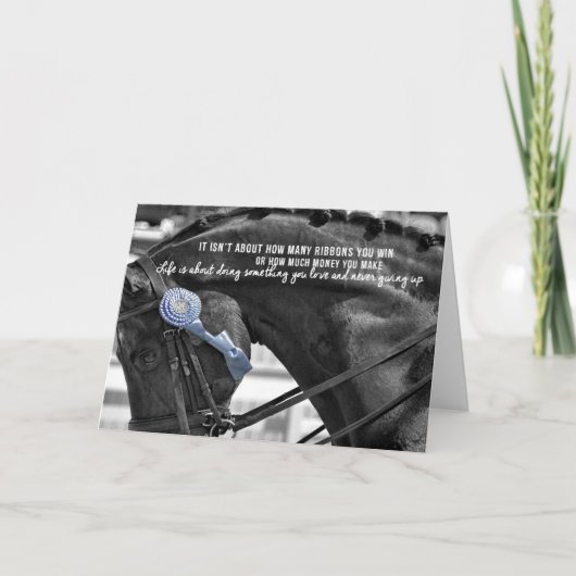 ZWART EN BLAUW WENSKAART BEDANKKAART (Voorkant)