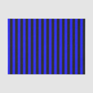 Zwart en Blauwe Strepen Tissuepapier