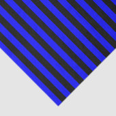 Zwart en Blauwe Strepen Tissuepapier (Detail)