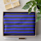 Zwart en Blauwe Strepen Tissuepapier (Geschenk)