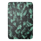 Zwart en Blauwgroen Badmat (Voorkant Verticaal)