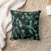 Zwart en Blauwgroen Kussen (Deken)