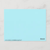 Zwart en blauwgroen Marokkaans stijl geometrisch Briefkaart (Achterkant)