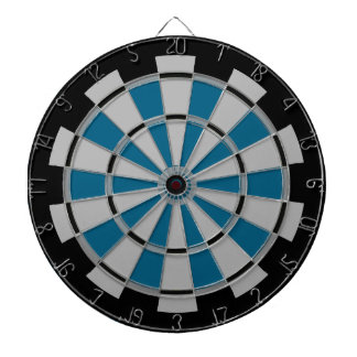 Zwart en Blauwgroen met Grey Stack Regulation Dartbord