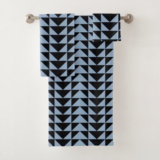ZWART EN BLEEK BLAUW COLLECTIE 4 BAD HANDDOEK (Insitu)