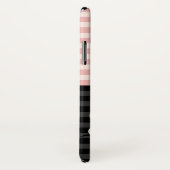 Zwart en Blush Monogram Magnolia's Case-Mate iPhone Case (Achterkant / rechts)