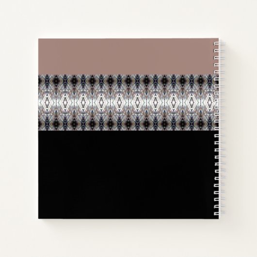 Zwart en Blush Notitieboek (Achterkant)