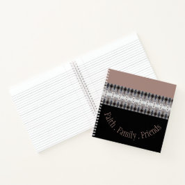 Zwart en Blush Notitieboek