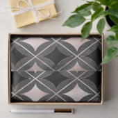 Zwart en Blush Roze geometrische ontkoppeling Tissuepapier (Geschenk)