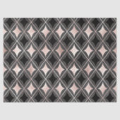 Zwart en Blush Roze geometrische ontkoppeling Tissuepapier (Voorkant)