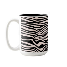 Zwart en Blush Zand Zebra Print