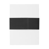 Zwart en Bourgogne Rode Bloemen Bruiloft Uitnodigingen Wikkel (Achterkant Voorbeeld)