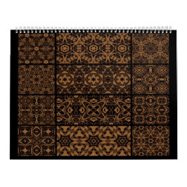Zwart en Brons Kalender