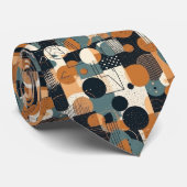 Zwart en bruin Abstract Stropdas (Opgerold)