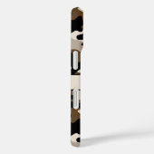 Zwart en bruin camouflage gepersonaliseerd Case-Mate iPhone case (Achterkant / Rechts)