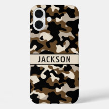 Zwart en bruin camouflage gepersonaliseerd