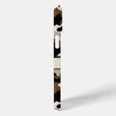 Zwart en bruin camouflage gepersonaliseerd Case-Mate iPhone case (Achterkant / Rechts)