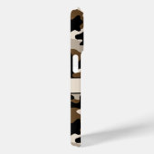 Zwart en bruin camouflage gepersonaliseerd Case-Mate iPhone case (Achterkant / Rechts)