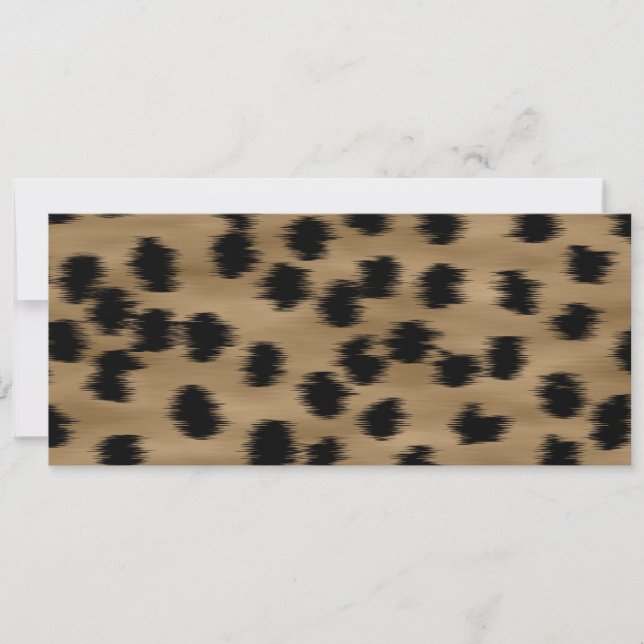 Zwart en bruin Cheetah printpatroon. (Voorkant)
