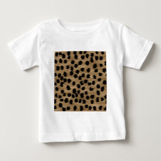 Zwart en bruin Cheetah printpatroon. (Voorkant)